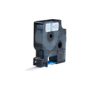 Dymo D1 compatible 45014 (S0720540) tape, blauw op wit, 12 mm x 7 m - Lettertapes.nl