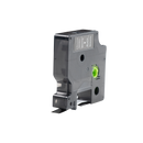 Dymo D1 compatible 40921 tape, wit op zwart, 9 mm x 7 m - Lettertapes.nl