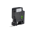 Dymo D1 compatible 45010 (S0720500) tape, zwart op transparant, 12 mm x 7 m - Lettertapes.nl