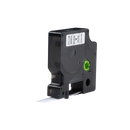 Dymo D1 compatible 45013 (S0720530) tape, zwart op wit, 12 mm x 7 m - Lettertapes.nl