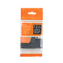 Brother compatible TZE-335 tape, wit op zwart, 12 mm x 8 m - Lettertapes.nl