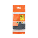 Brother compatible TZE-631 tape, zwart op geel, 12 mm x 8 m - Lettertapes.nl