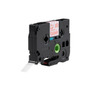 Brother compatible TZE-132 tape, rood op transparant, 12 mm x 8 m - Lettertapes.nl