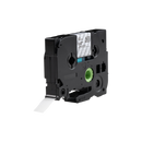 Brother compatible TZE-135 tape, wit op transparant, 12 mm x 8 m - Lettertapes.nl