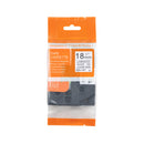 Brother compatible TZE-141 tape, zwart op transparant, 18 mm x 8 m - Lettertapes.nl