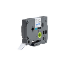 Brother compatible TZE-233 tape, blauw op wit, 12 mm x 8 m - Lettertapes.nl