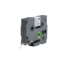 Brother compatible TZE-211 tape, wit op zwart, 6 mm x 8 m - Lettertapes.nl