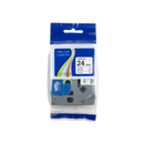 Brother compatible TZE-251 tape, wit op zwart, 24 mm x 8 m - Lettertapes.nl
